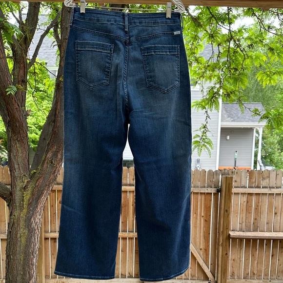 MOTHER DENIM THE PATCH POCKET GREASER JEANS Cropped Wide Leg- Everything We Keep - Picture 6 of 16